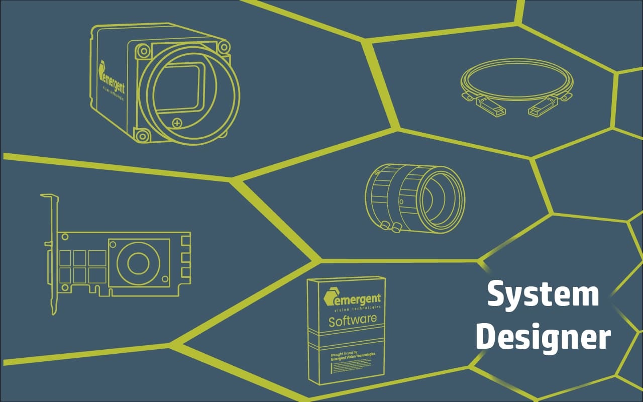 System Designer: Kameras, NICs, Objektive, Kabel