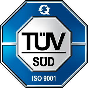 DIN ISO 9001:2015 zertifiziert (TÜV SÜD)
