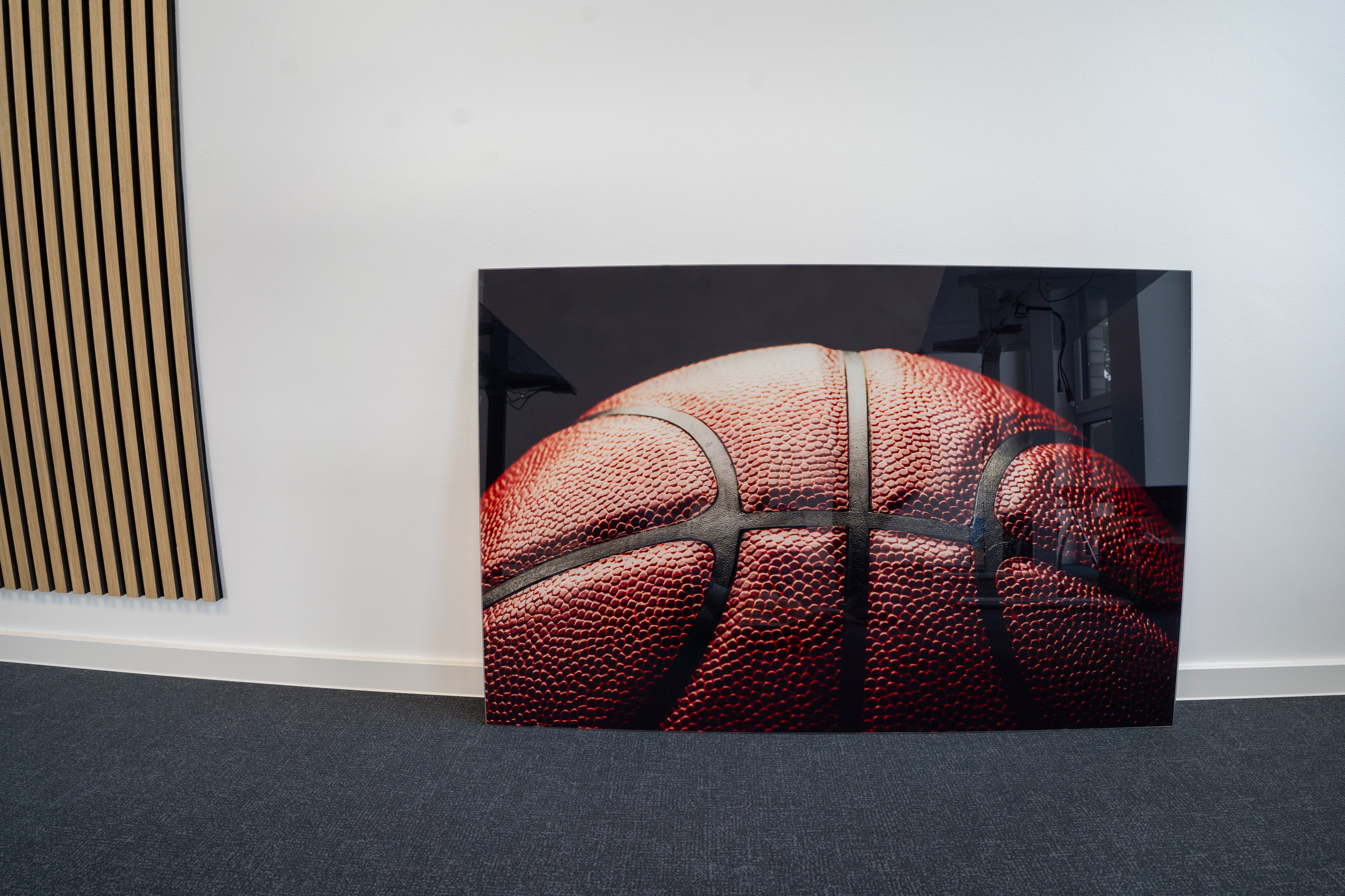 Wandbild Glas Basketball-Motiv