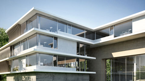 Pfosten-Riegel-Fassade