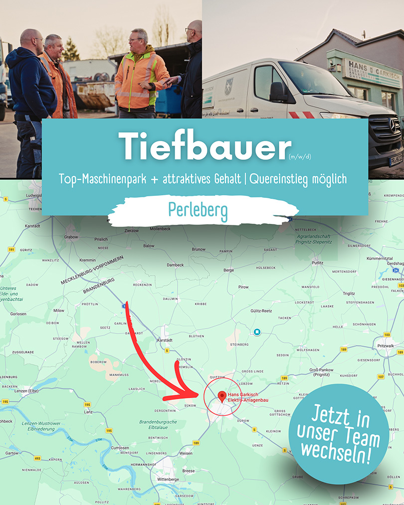 Tiefbau und Erdkabelverlegung