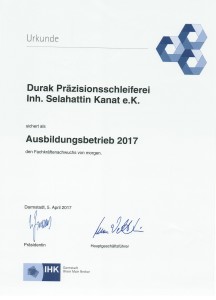 Ausbildungsbetrieb 2017