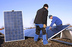 Gestellsystem mit Solarmodulen