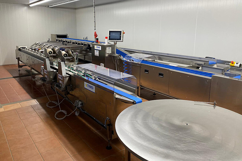 Asparagus weighing system SW (R/L) with automatic transfer