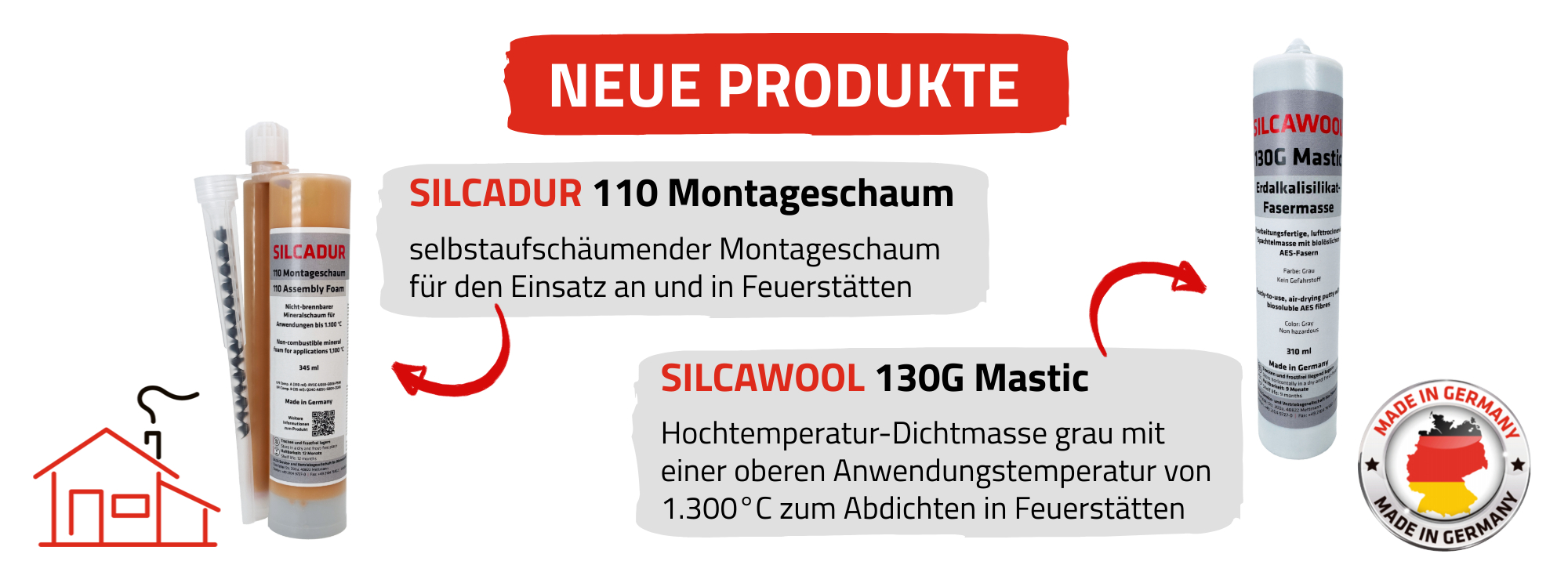 Produktneuheiten SILCADUR und SILCAWOOL