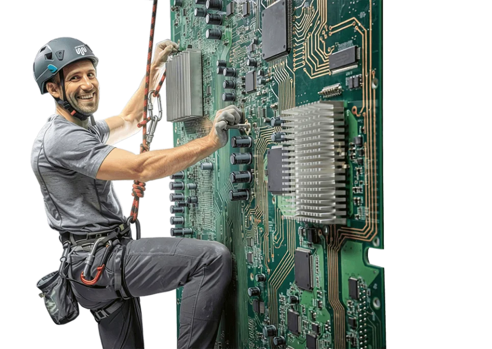 Bestückte Leiterplatte