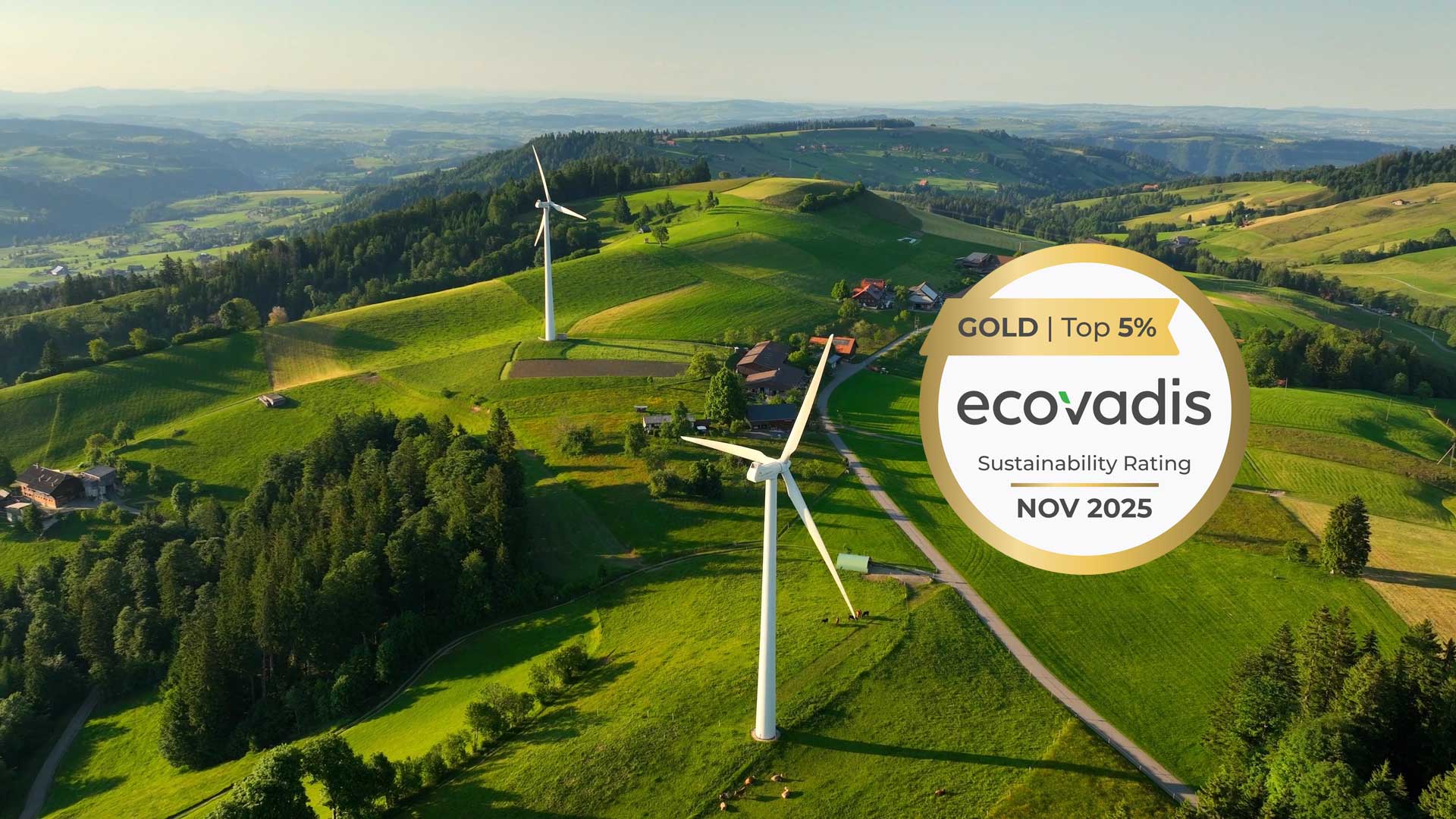 EcoVadis Gold Medal for sustainability