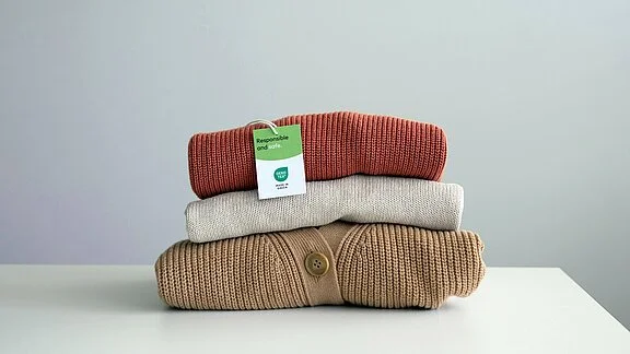 MADE IN GREEN hangtag for knitted goods
