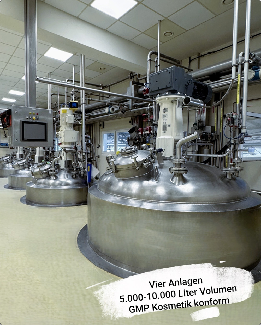 Anlagengruppe CK – GMP-Cosmetic-Produktionsbereich