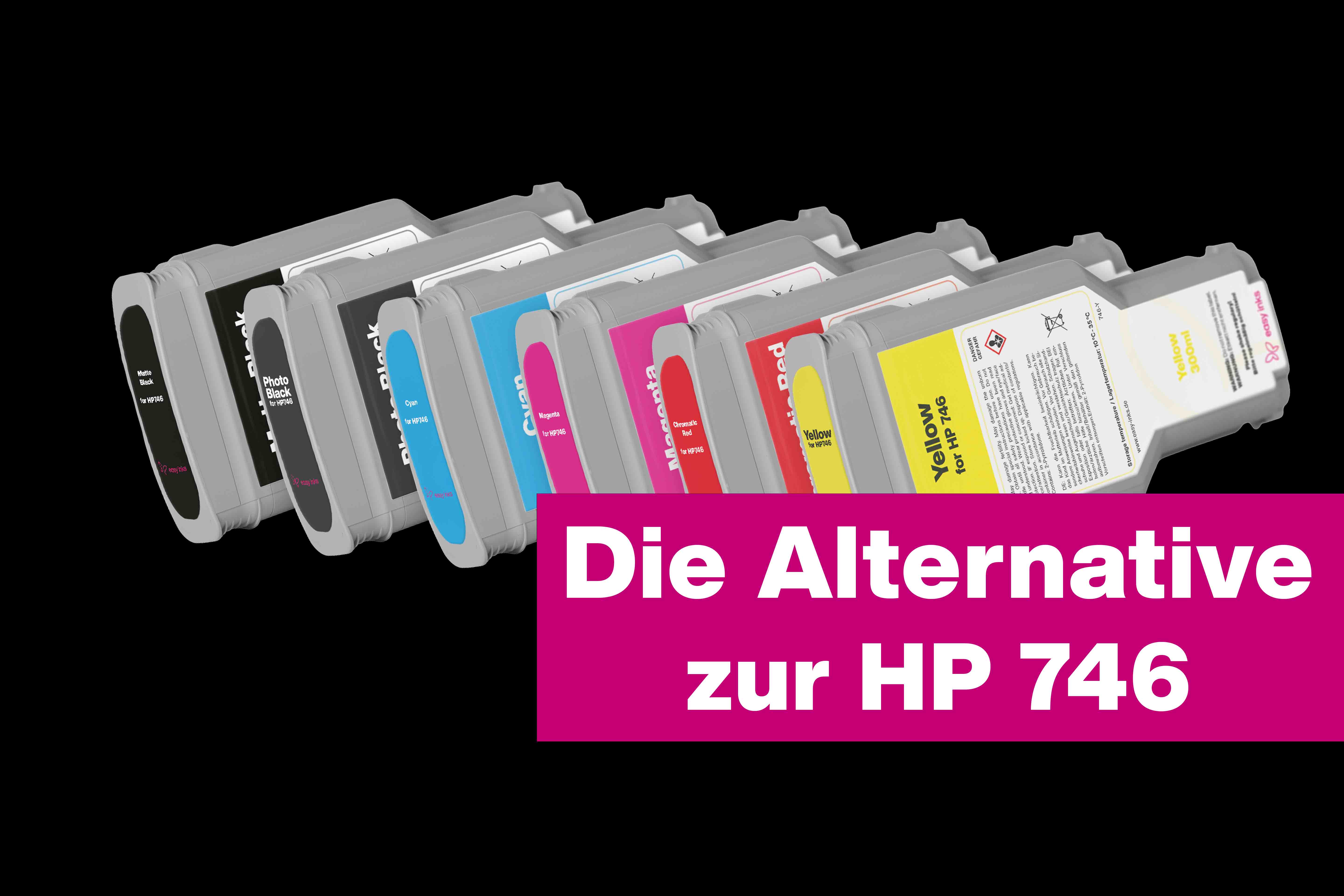 Tintenpatronen und Kompaktflaschen