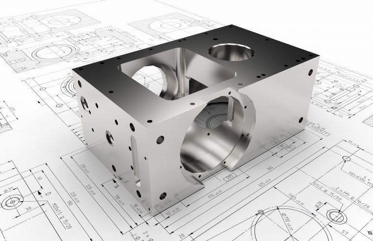 CAD-Konstruktionsmodell Gehäuse