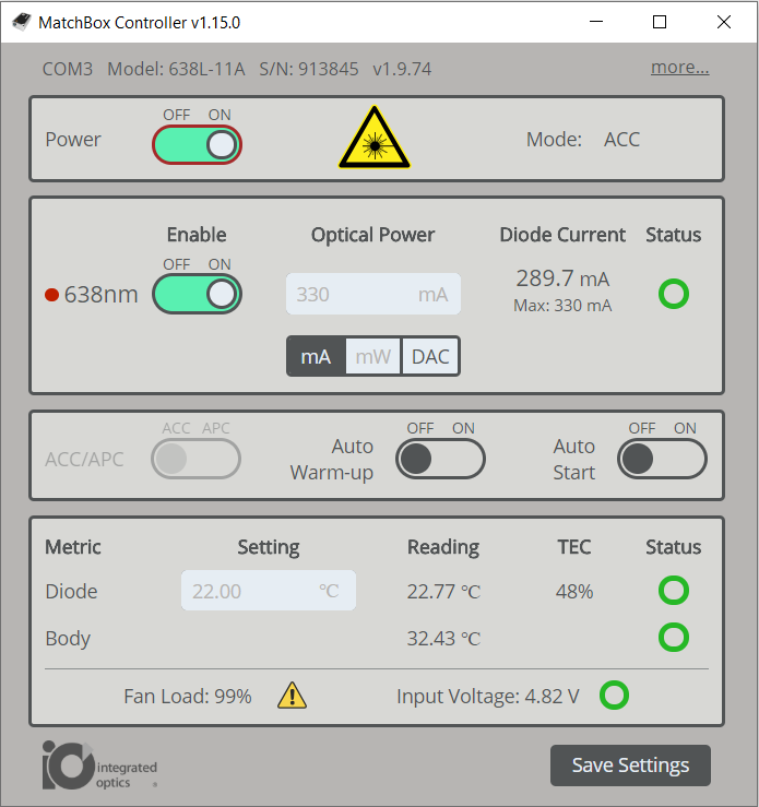 MatchBox Laser-Steuerungssoftware