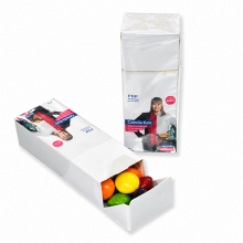 M&M's in schlanker Werbebox