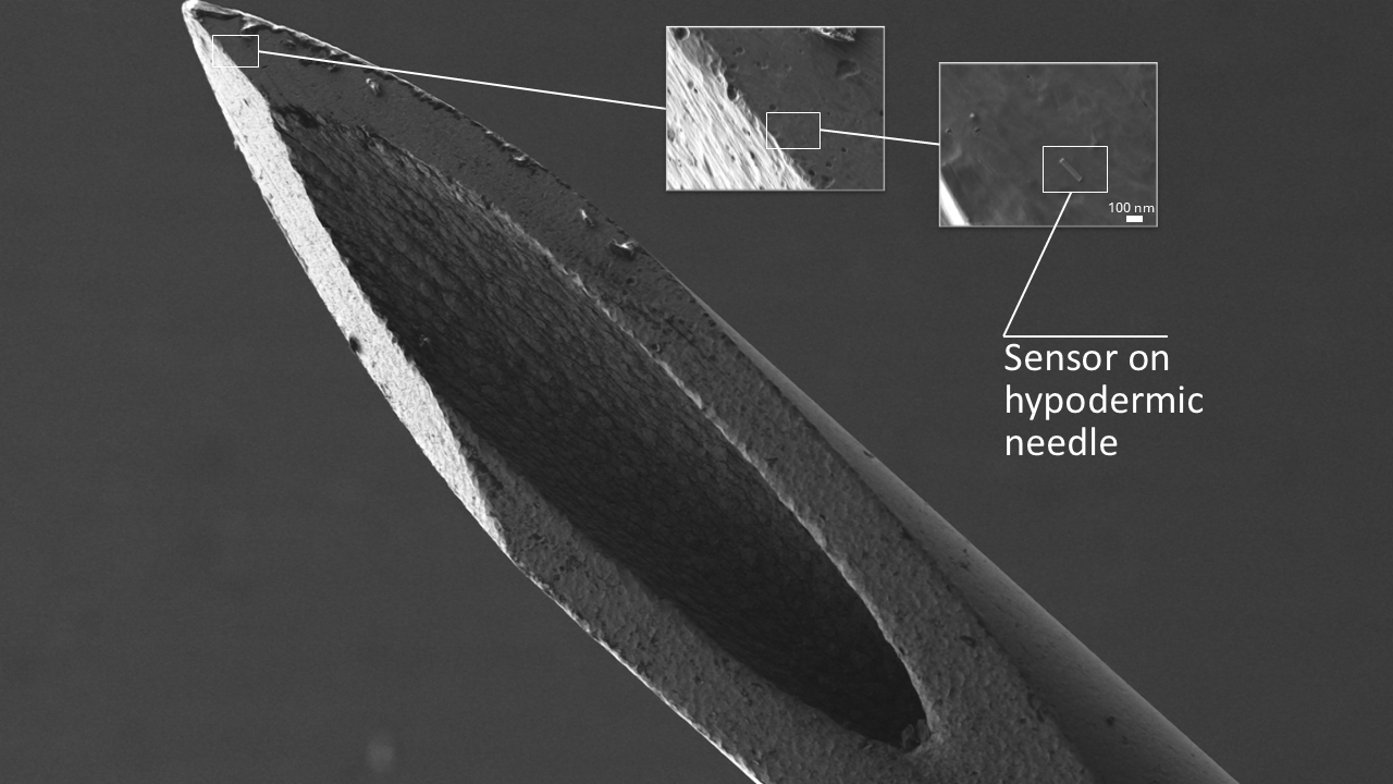 Temperatursensor auf Kanüle