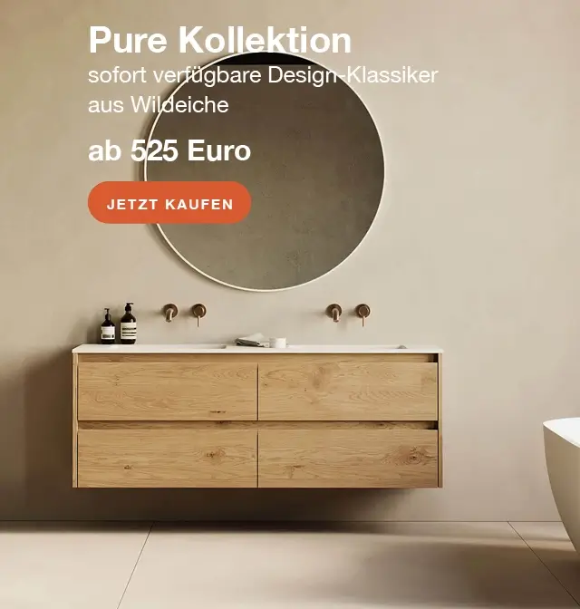 Badmöbel Pure-Kollektion (Wildeiche)