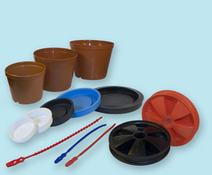 Plant pots, edge protection and other products