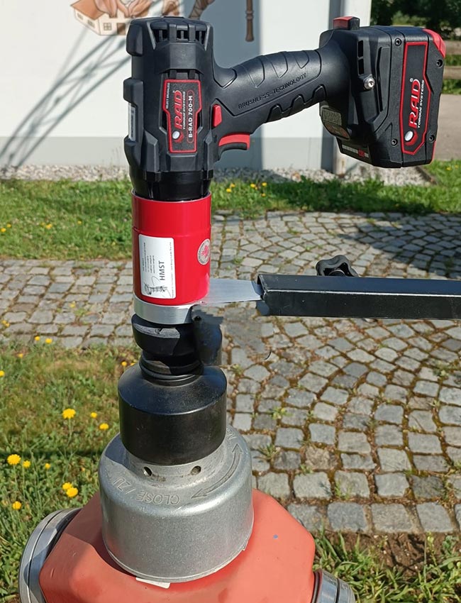 Schiebermaschine an Oberflurhydrant