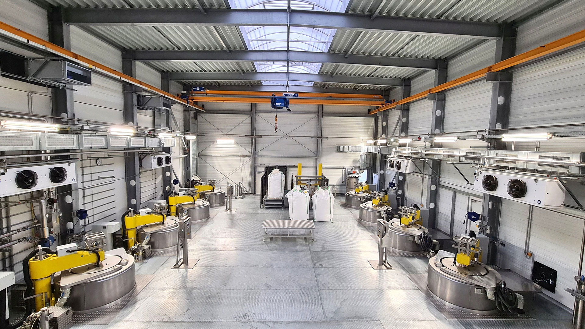Hopfenextraktionsanlage (~10.000 t Rohmaterial/Jahr)