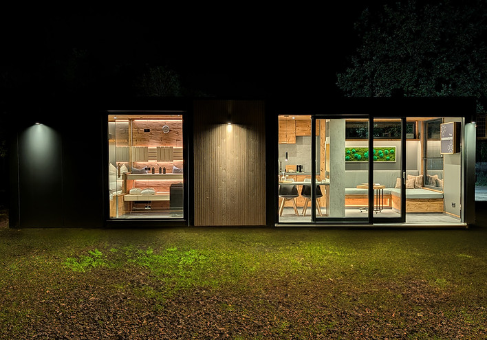 Tiny House #Spahouse mit Sauna, Küche und Bad