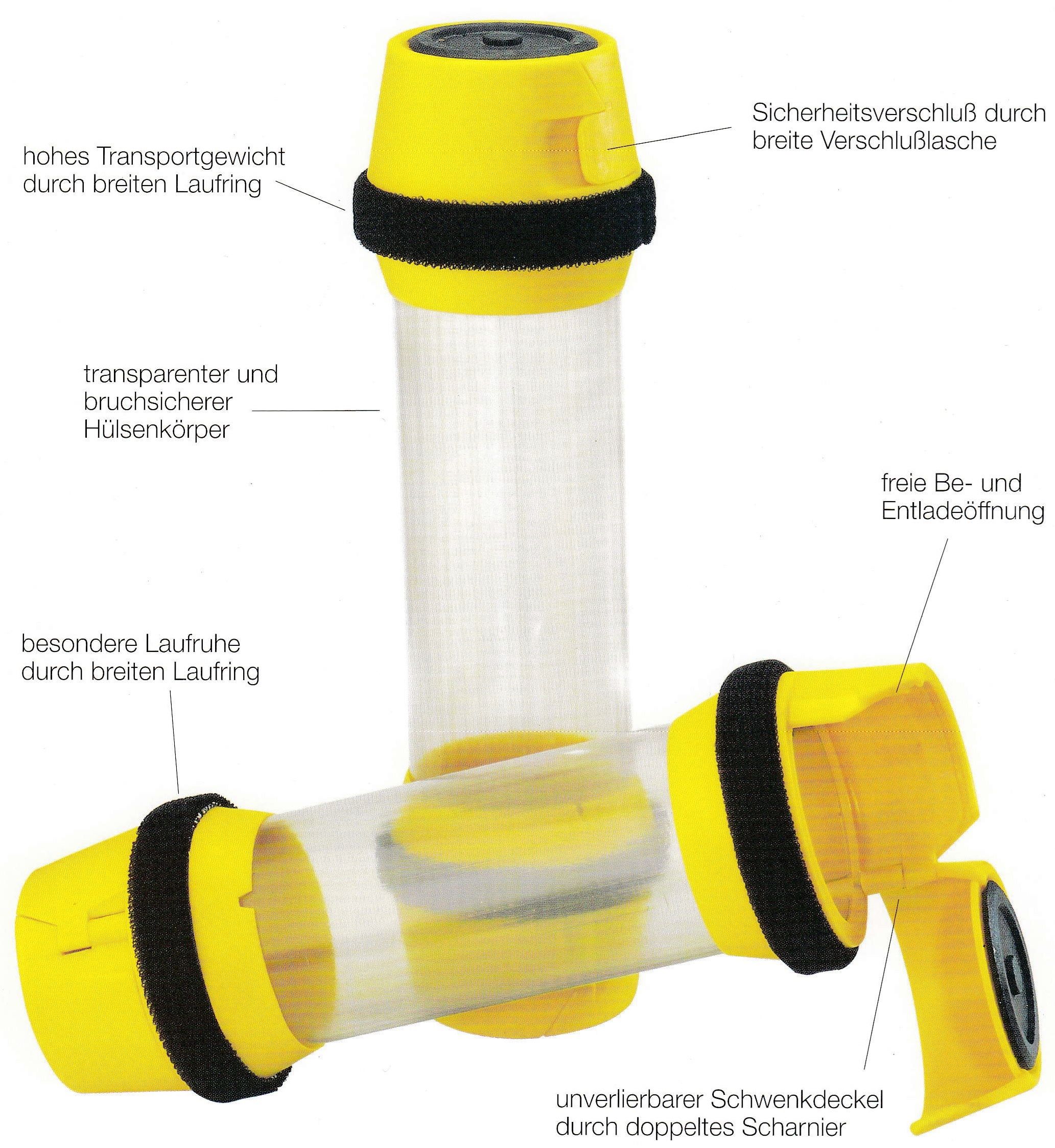 Rohrpost-Versandbüchsen