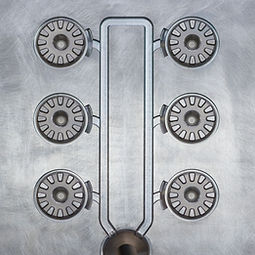 Kavitäten einer 6-fach-Druckgussform
