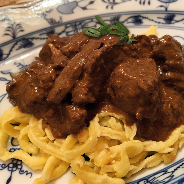 Venison goulash