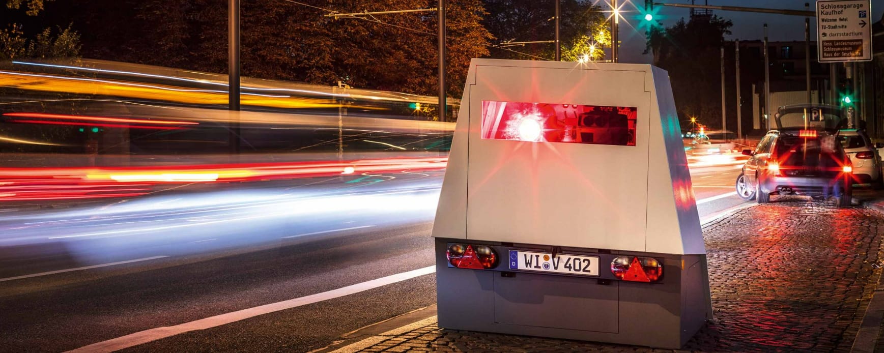 Semistationäre Messanlage auf Anhänger