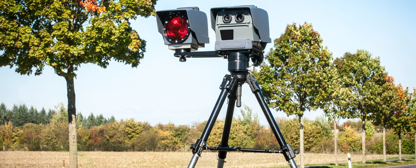 Mobiler Blitzer im Einsatz