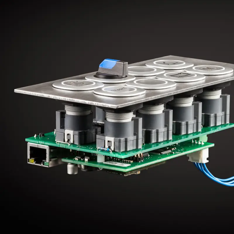 Industrielle Netzwerke: Platine mit Netzwerkanschluss