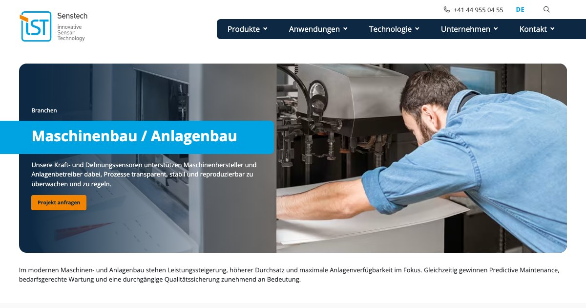 iST Senstech – Fertigung