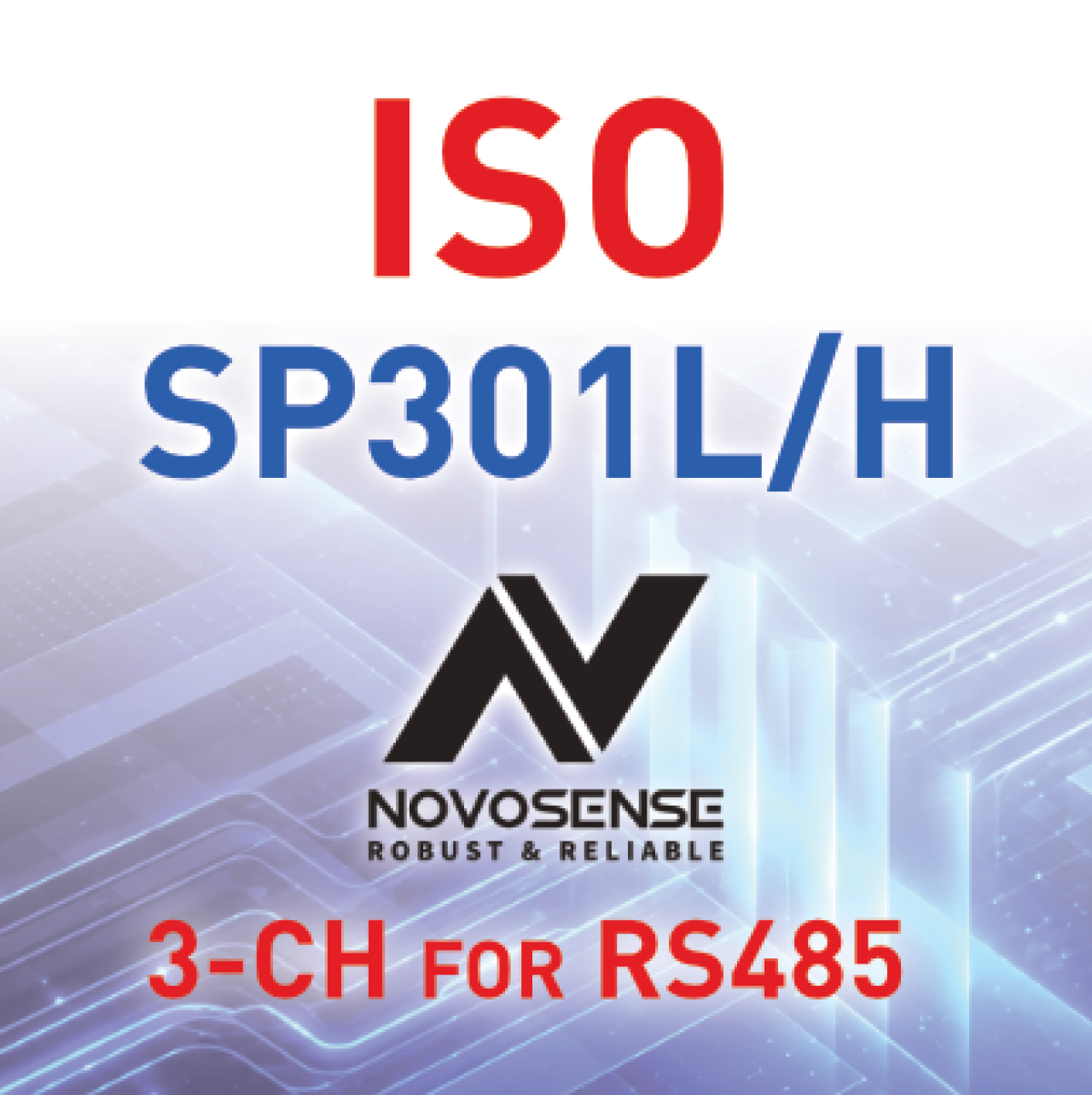 Novosense SP301L/H – RS485-Isolation