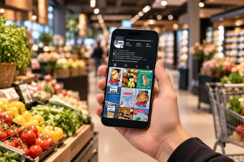 Social-Media-Projekt Combi Fischer (Mockup)