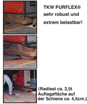 PURFLEX® Extrem-Test Straßenbahnüberfahrt