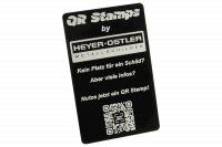 QR-Prägeschild