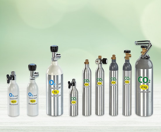 GT GasTech Aluminiumflaschen-Familie