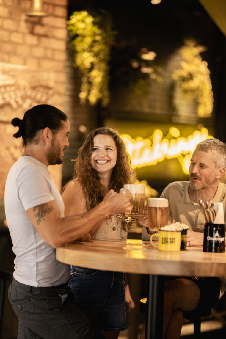 Cheers at the bar