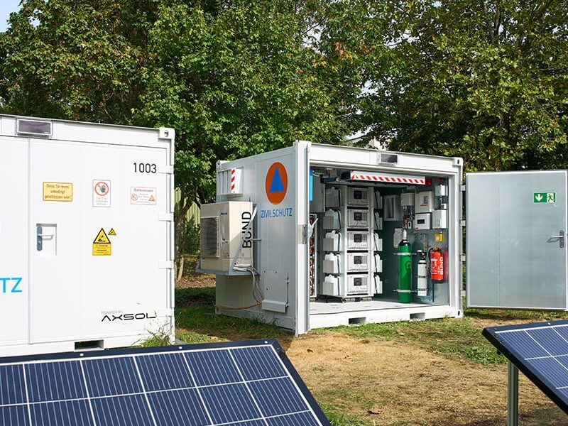 Mobiles AXSOL Batteriespeichersystem