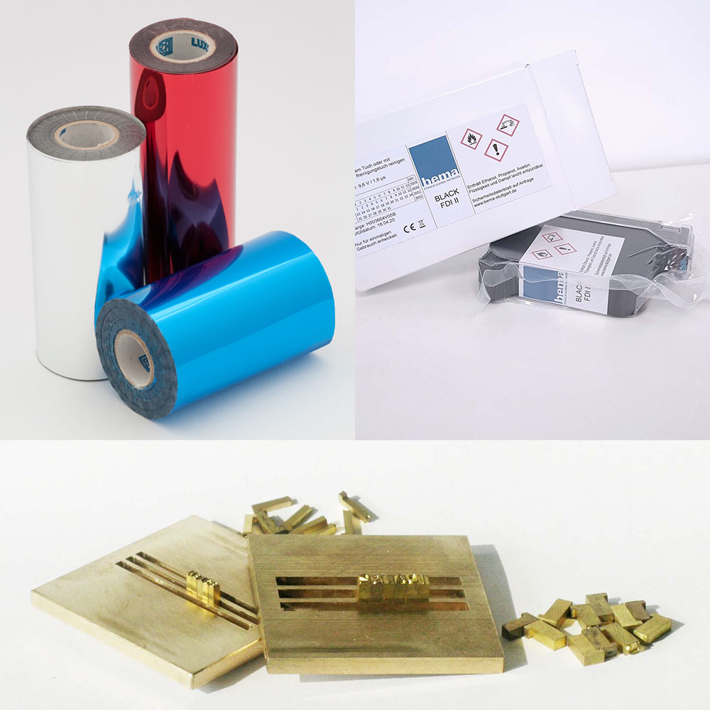 Verbrauchsmaterial: Tonerkartuschen, Thermotransferfolien, Typen