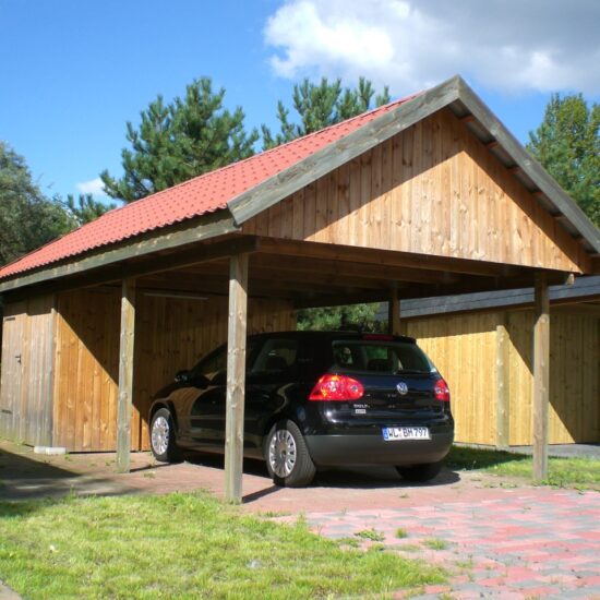 Holz-Carport (Kiefer/Leimholz)