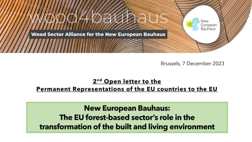 Unterstützungsschreiben für das New European Bauhaus (2023)