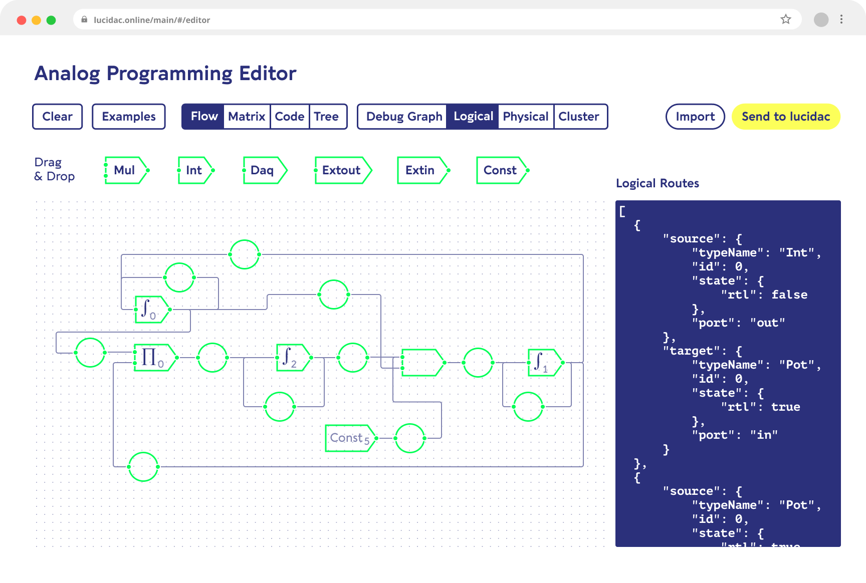 LUCIDAC Editor-GUI