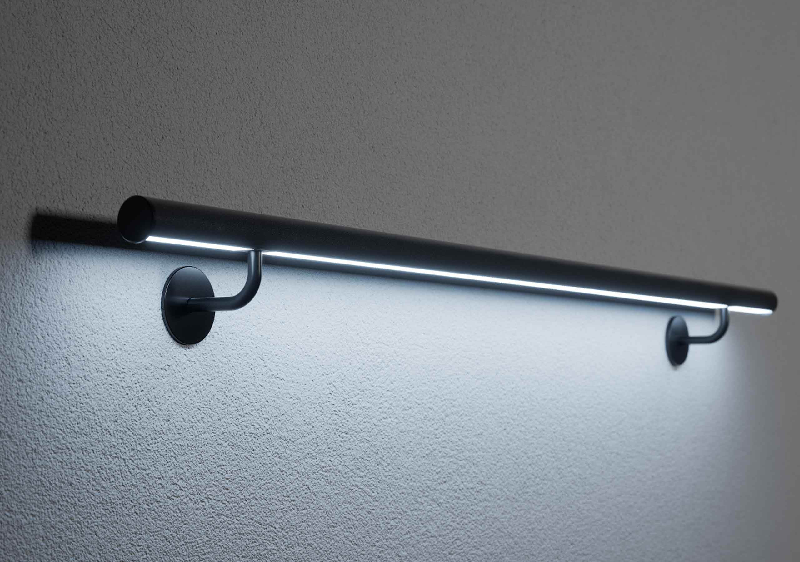 LED-Handlauf in BLACK