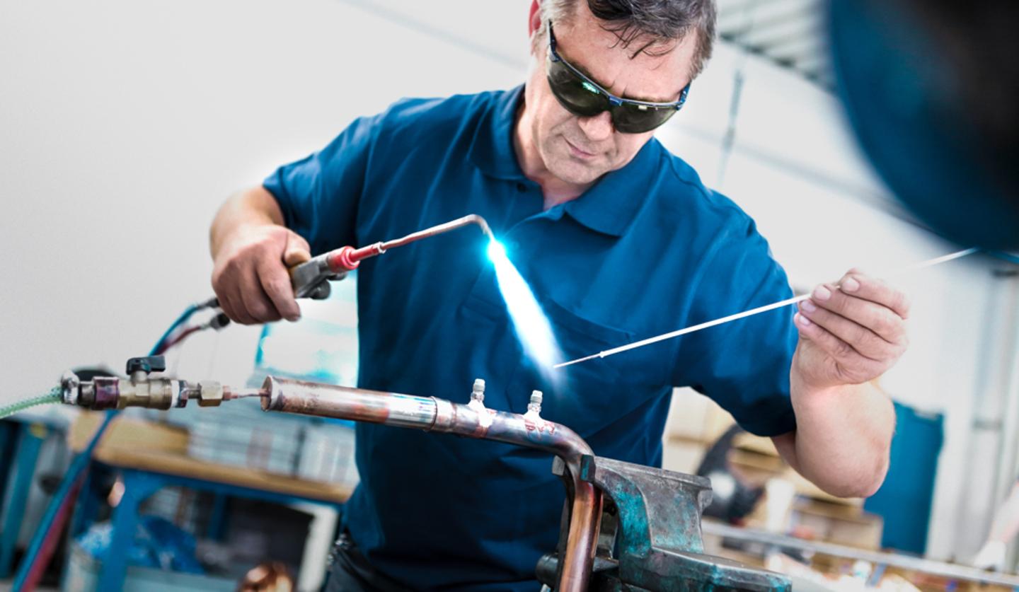 Schweißarbeiten in der Produktion