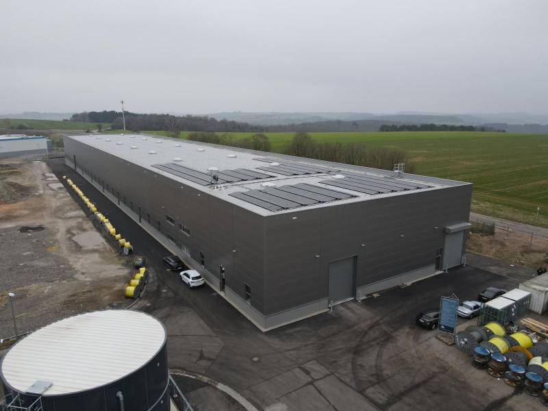 Neubau Halle Produktion und Lager mit 130 kWp PV-Anlage, Verope Service Center GmbH, Zweibrücken