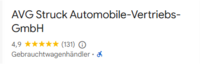 Google-Bewertung Standort Hüllhorst