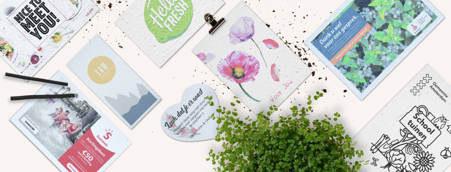 Campaign-Banner Samenpapierdruck