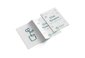 Gefaltete Flyer