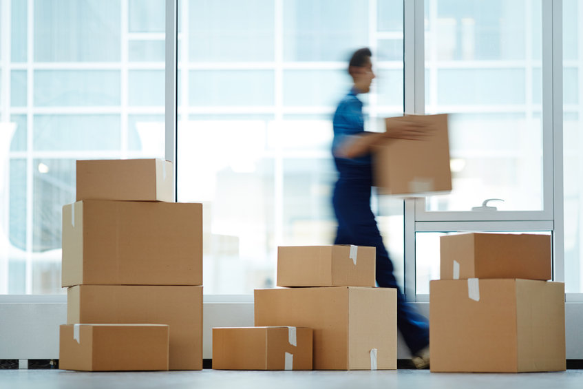 Moving supplies (boxes, blankets, labels)