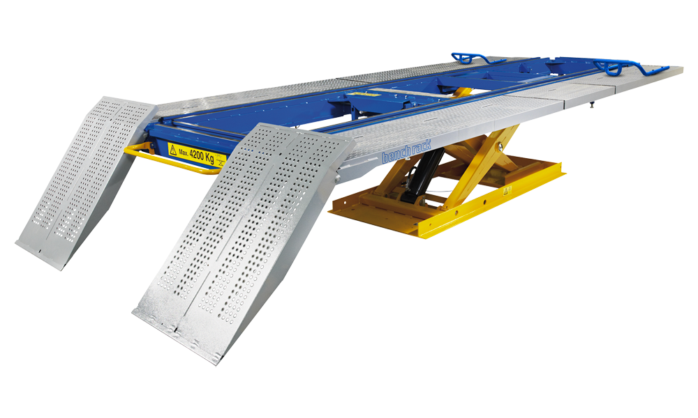 BenchRack Richtbank mit Scherenhebezeile