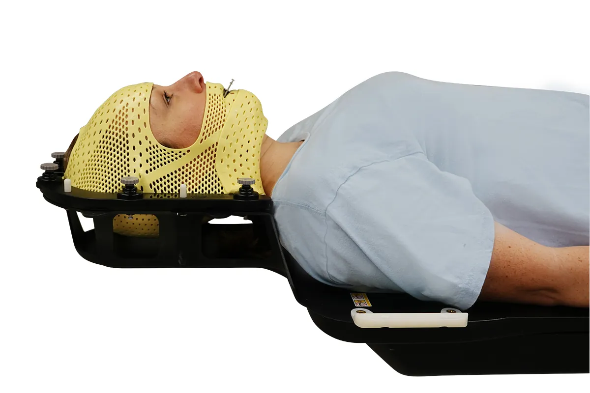 Encompass SRS: thermoplastische Maske für stereotaktische Kopf-Hals-Fixierung